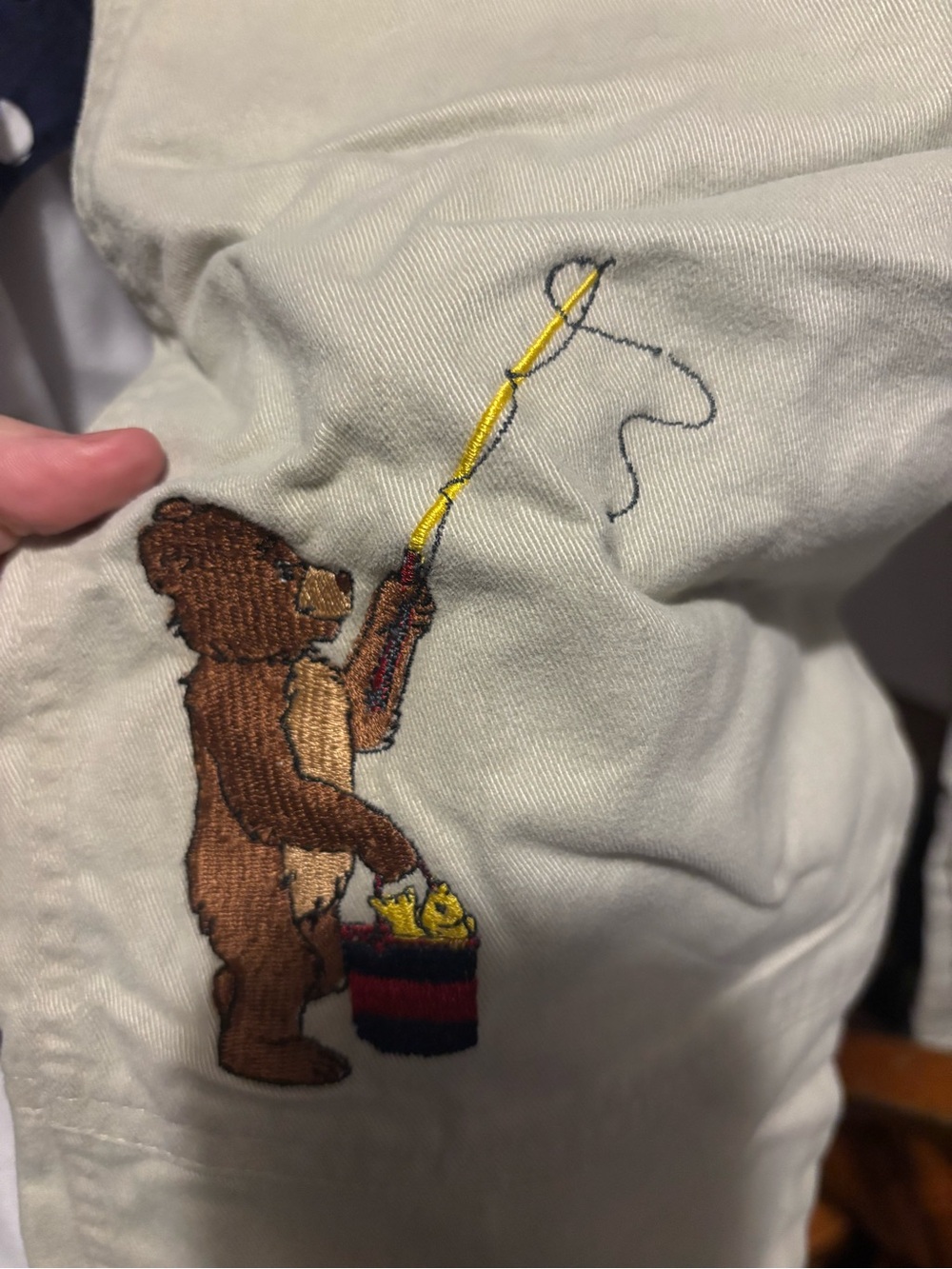 Rare Vintage size4T Maurice Sendak’s Little Bear embroidered overalls 100%cotton - Picture 10 of 10